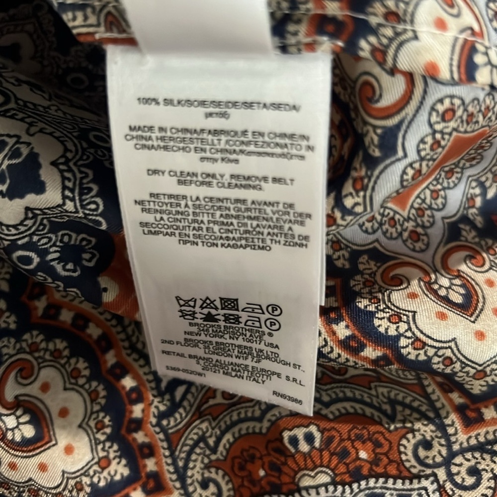 Broooks Brothers Silk Paisley Blouse - Picture 6 of 7